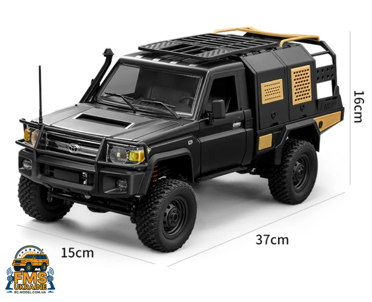 Машинка на радіокеруванні MN82 Toyota LC79 1:12 PRO версія чорний колір MN82-B фото