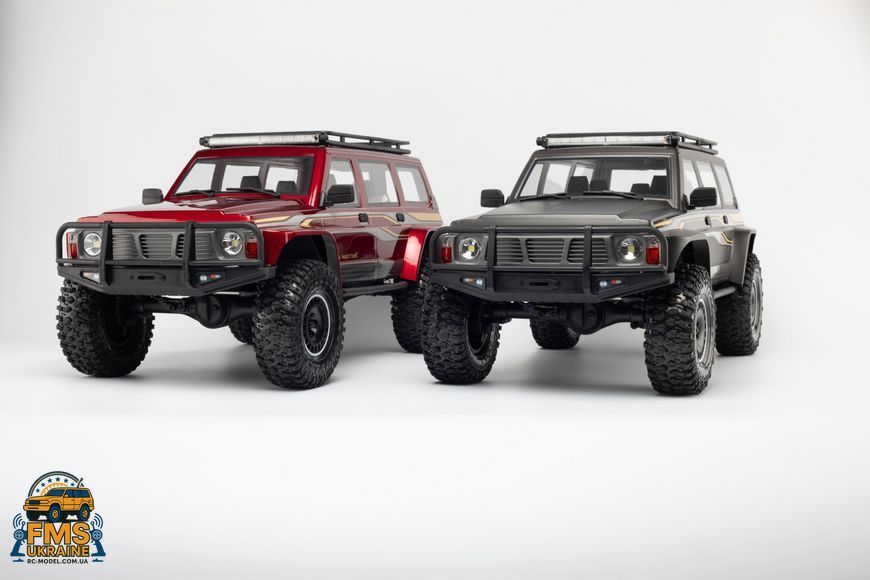 Машинка на радіокеруванні Nissan Patrol Y60 YIKONG YK4107Pro 1:10 4WD RTR Brushless RC Crawler сірий + акумулятор 2S lipo 5000+ mAh в комплекті YK4107Pro GREY фото