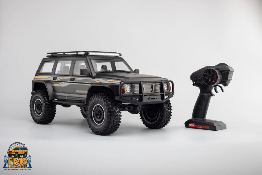 Машинка на радіокеруванні Nissan Patrol Y60 YIKONG YK4107Pro 1:10 4WD RTR Brushless RC Crawler сірий + акумулятор 2S lipo 5000+ mAh в комплекті YK4107Pro GREY фото