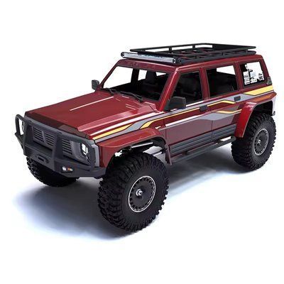 Машинка на радіокеруванні Nissan Patrol Y60 YIKONG YK4107Pro 1:10 4WD RTR Brushless RC Crawler червоний + акумулятор 2S lipo 5000+ mAh в комплекті YK4107Pro RED фото
