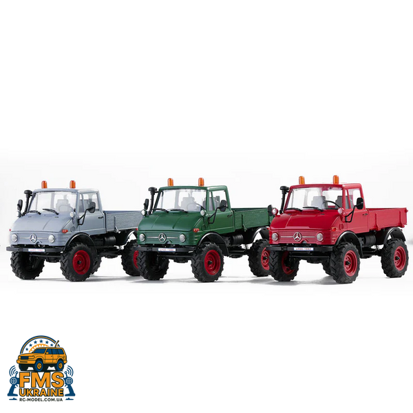 Машинка на радіокеруванні FMS 1:24 FCX24 MERCEDES-BENZ UNIMOG 421 RTR Сірий FMS12405RTRGY фото