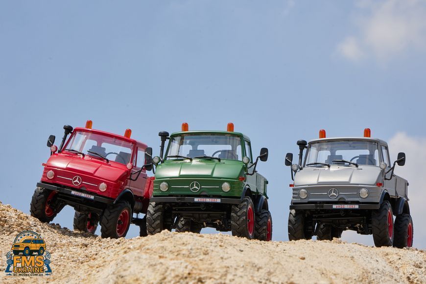 Машинка на радіокеруванні FMS 1:24 FCX24 MERCEDES-BENZ UNIMOG 421 RTR Сірий FMS12405RTRGY фото