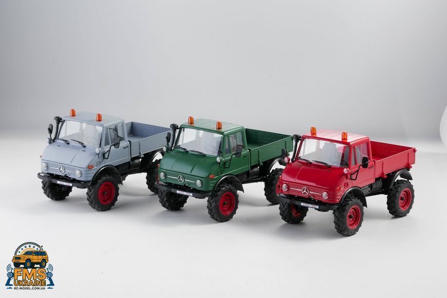 Машинка на радіокеруванні FMS 1:24 FCX24 MERCEDES-BENZ UNIMOG 421 RTR Сірий FMS12405RTRGY фото