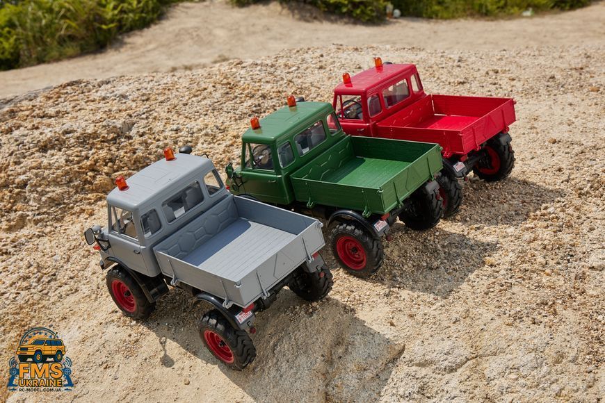Машинка на радіокеруванні FMS 1:24 FCX24 MERCEDES-BENZ UNIMOG 421 RTR Сірий FMS12405RTRGY фото